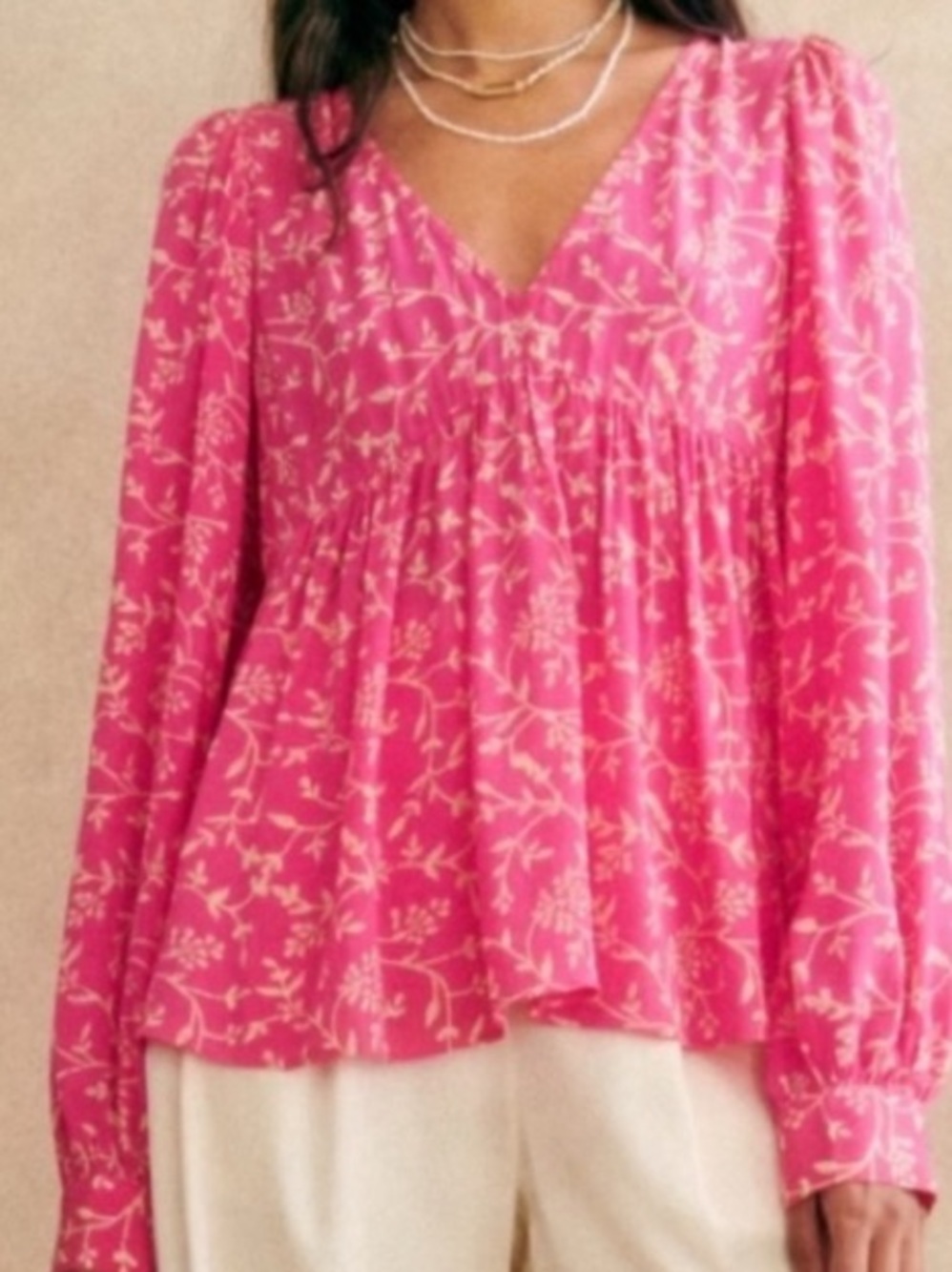 Sezane Pink Blouse 2